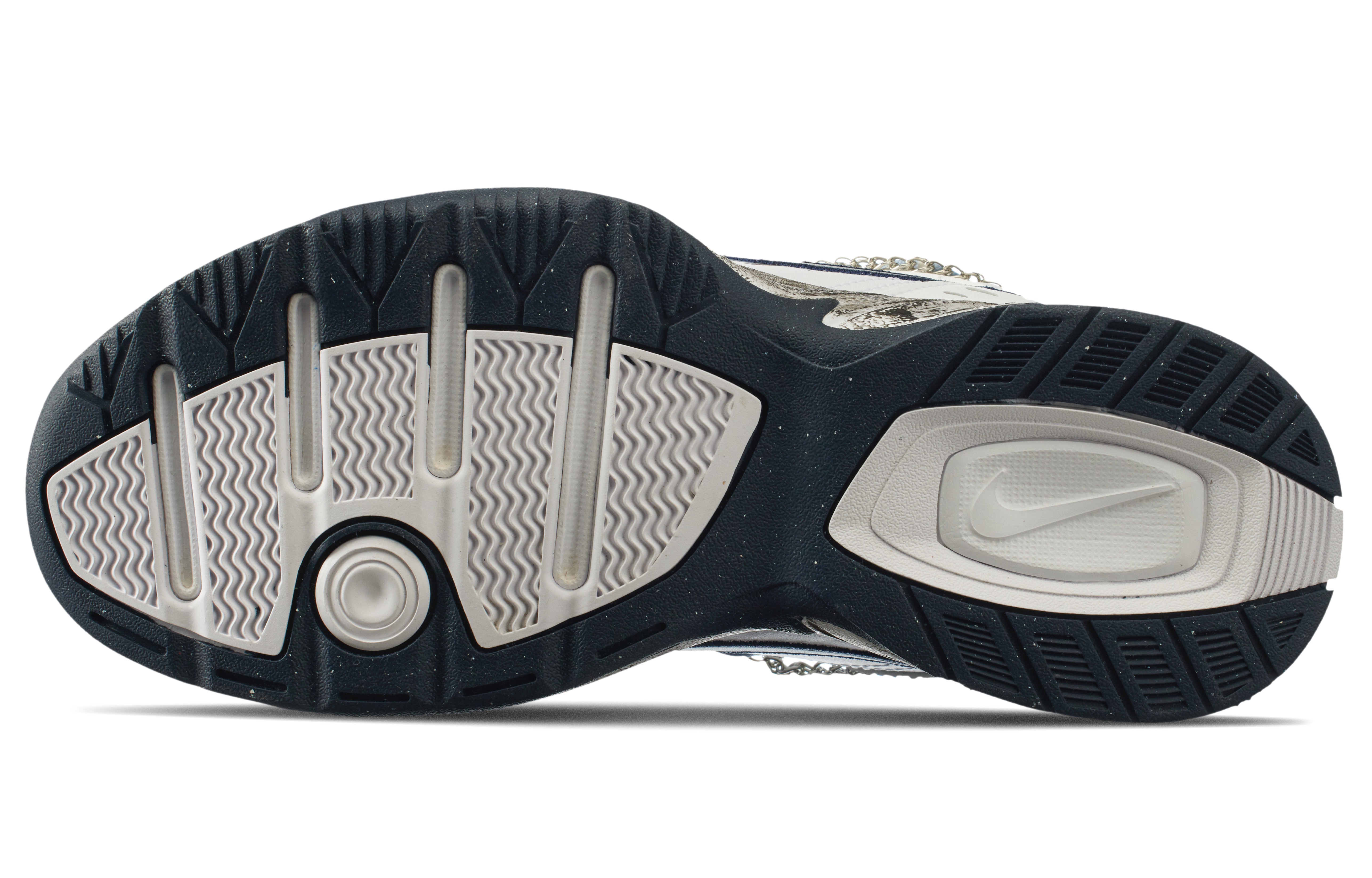 Sizing [定制鞋款] 耐克 Air Monarch IV '流浪地球 白蓝配色' 415445-102（Team144-流浪地球）