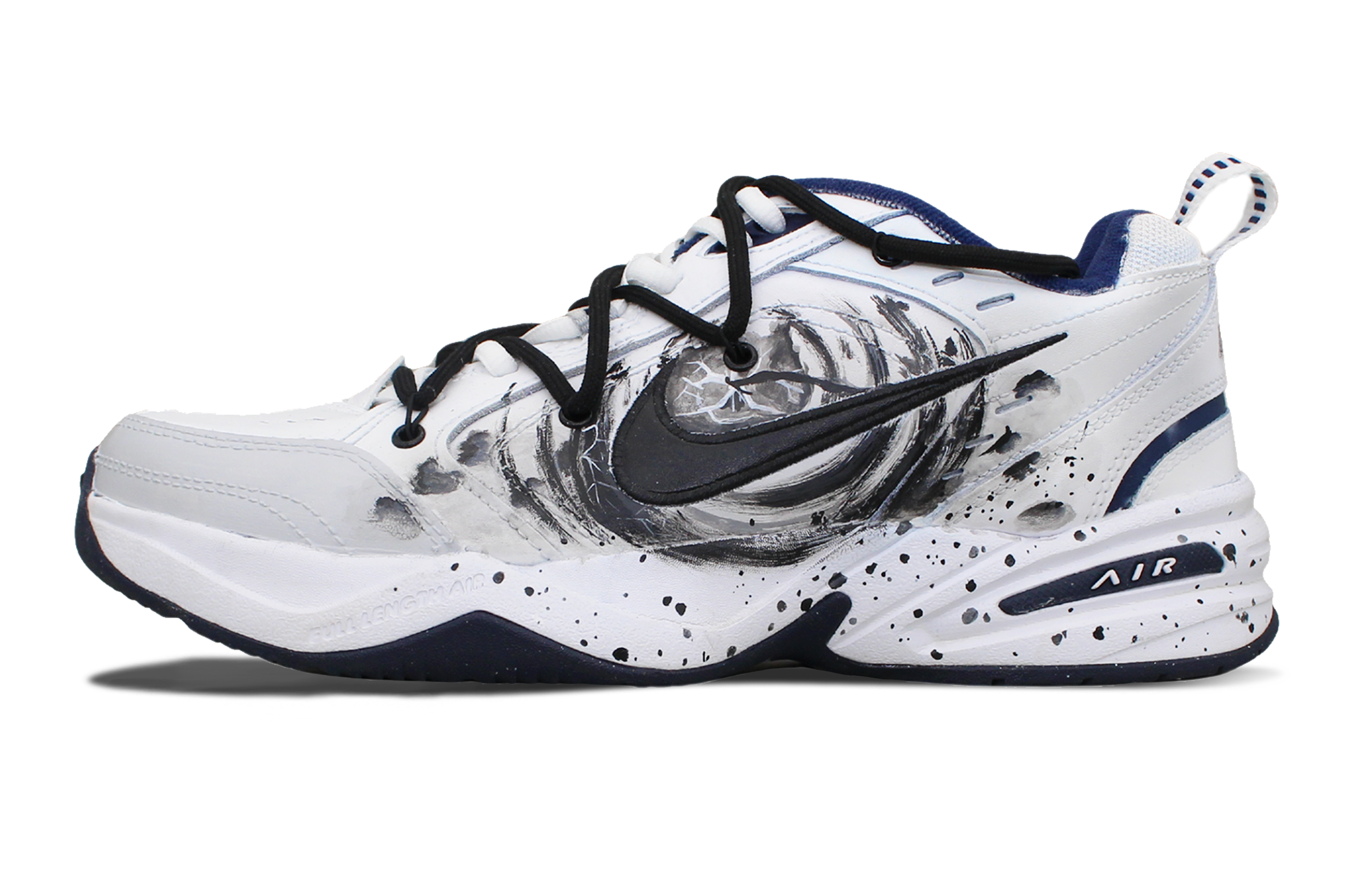 [Custom Shoes] Nike Air Monarch IV 'White-Black Chaos'