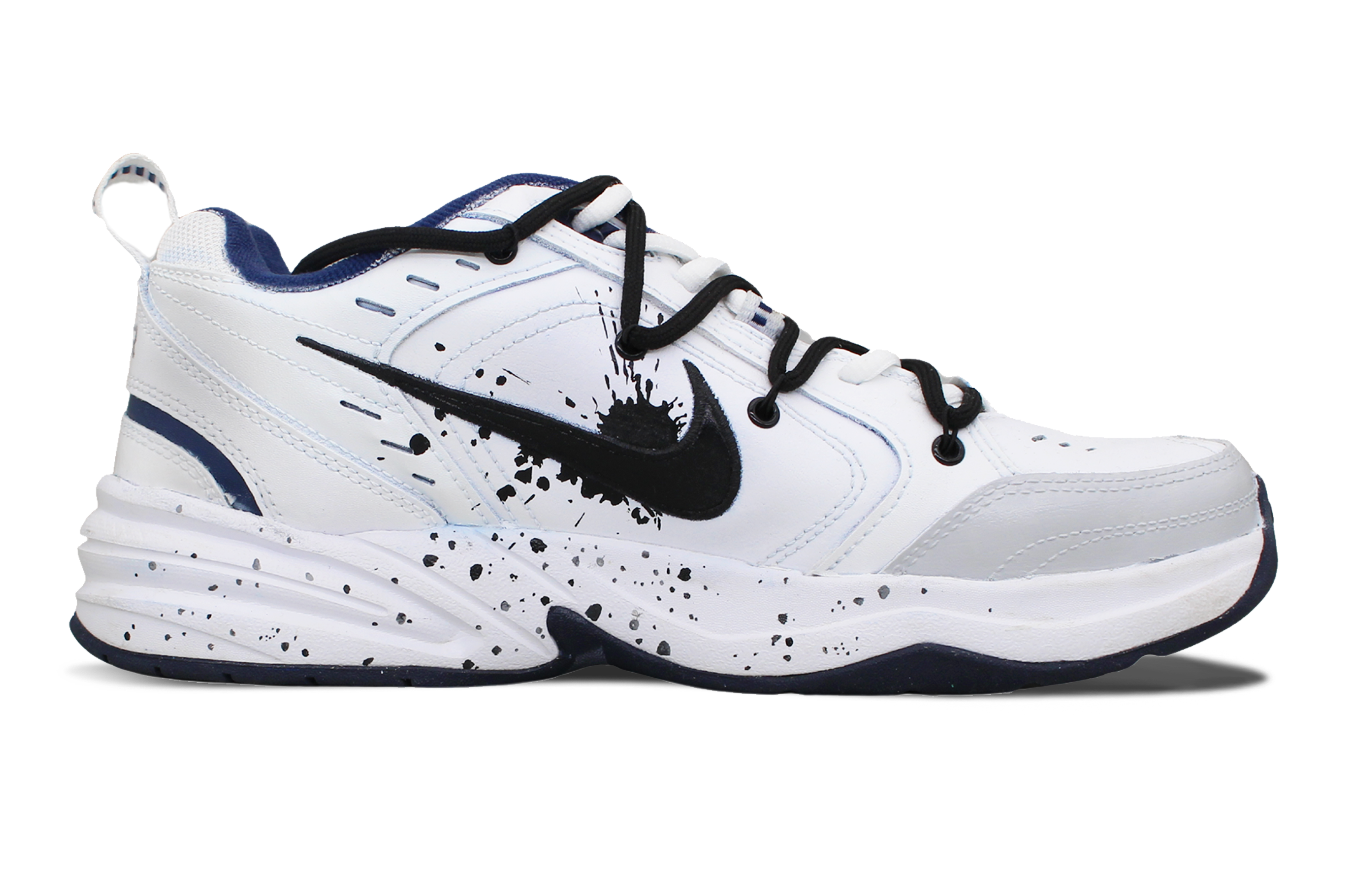 [Custom Shoes] Nike Air Monarch IV 'White-Black Chaos' 圖 3