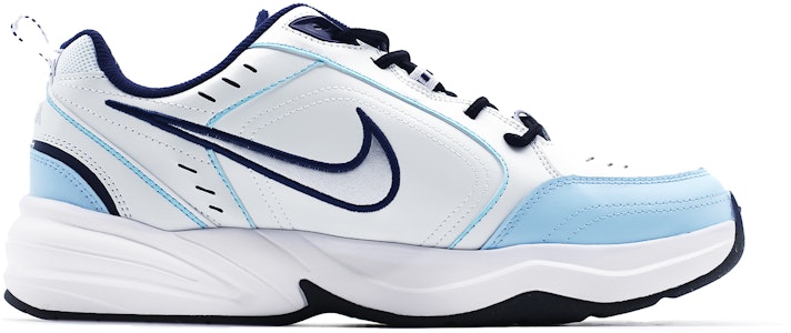 【訂製球鞋】Nike Air Monarch 4 破繭成蝶 合成皮 復古 經典 街頭風潮 運動 防滑耐磨增高 低筒 老爹鞋 男女款 白藍 Lookbook 【訂製球鞋】Nike Air Monarch 4 破繭成蝶 合成皮 復古 經典 街頭風潮 運動 防滑耐磨增高 低筒 老爹鞋 男女款 白藍