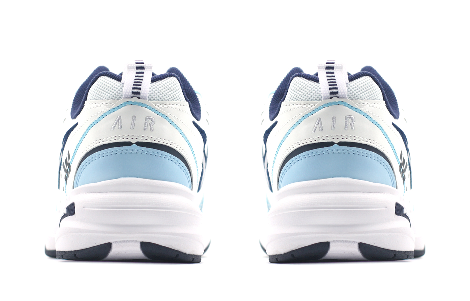 Purchase 【訂製球鞋】Nike Air Monarch 4 破繭成蝶 合成皮 復古 經典 街頭風潮 運動 防滑耐磨增高 低筒 老爹鞋 男女款 白藍