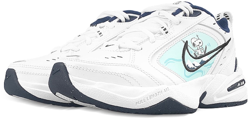 【訂製球鞋】Nike Air Monarch 4 滑雪小狗 低筒 爸爸鞋 男女同款 白藍黑 Lookbook 【訂製球鞋】Nike Air Monarch 4 滑雪小狗 低筒 爸爸鞋 男女同款 白藍黑