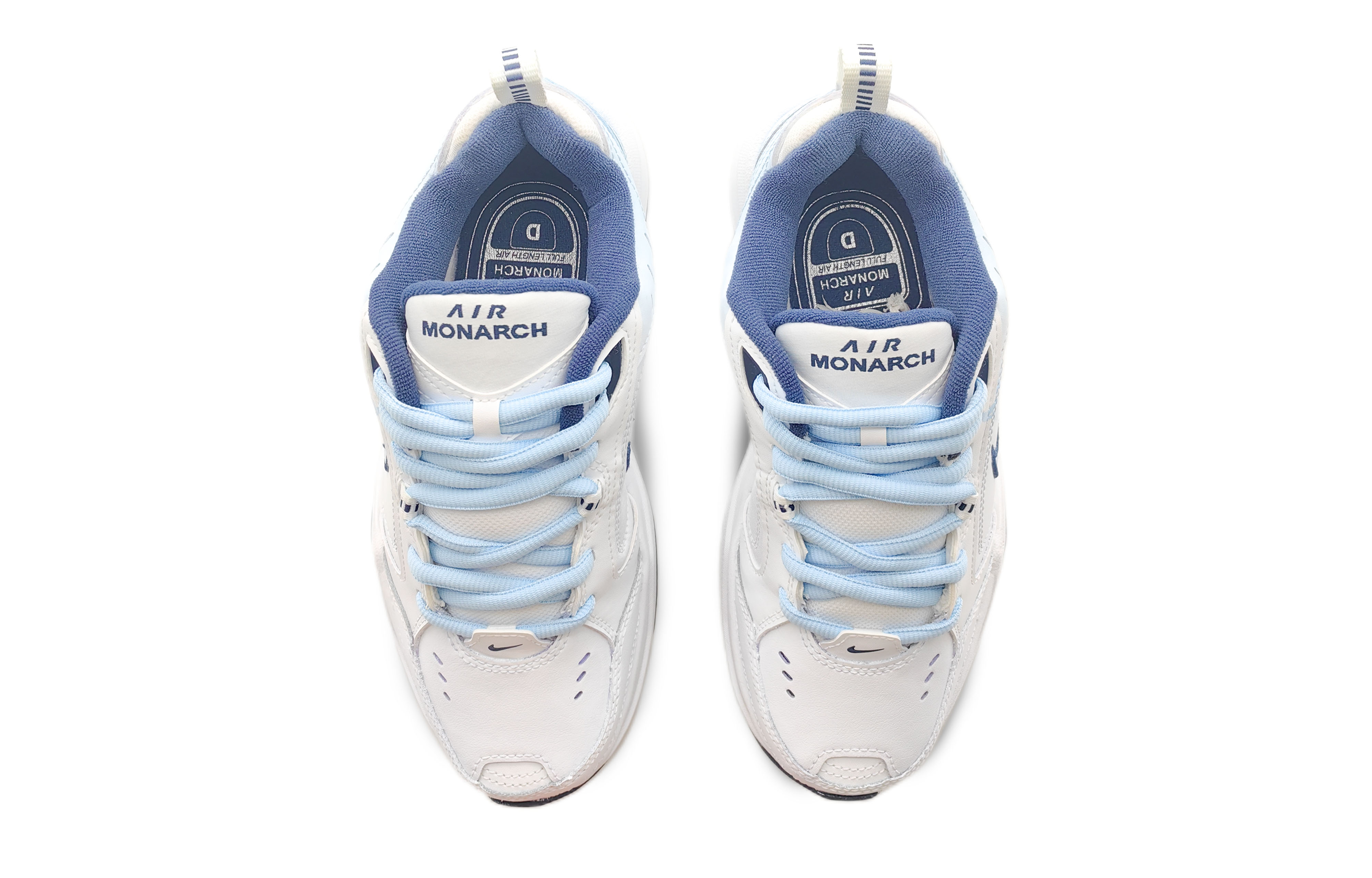 Purchase 【客製球鞋】 Nike Air Monarch 4 藍蝶  百搭舒適  復古經典 時尚潮流 防滑耐磨增高 低筒 老爹鞋 男女同款 白藍色