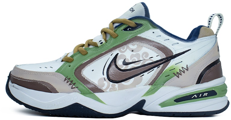 【客製化球鞋】Nike Air Monarch 4 綠野仙棕 合成皮革人造皮革 復古經典 清新 時尚 防滑耐磨增高 低筒 老爸鞋 男女同款 白棕 Order 【客製化球鞋】Nike Air Monarch 4 綠野仙棕 合成皮革人造皮革 復古經典 清新 時尚 防滑耐磨增高 低筒 老爸鞋 男女同款 白棕