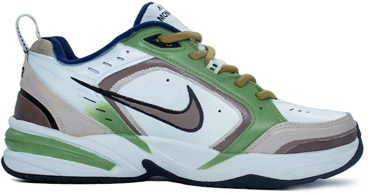 【客製化球鞋】Nike Air Monarch 4 綠野仙棕 合成皮革人造皮革 復古經典 清新 時尚 防滑耐磨增高 低筒 老爸鞋 男女同款 白棕 Lookbook 【客製化球鞋】Nike Air Monarch 4 綠野仙棕 合成皮革人造皮革 復古經典 清新 時尚 防滑耐磨增高 低筒 老爸鞋 男女同款 白棕