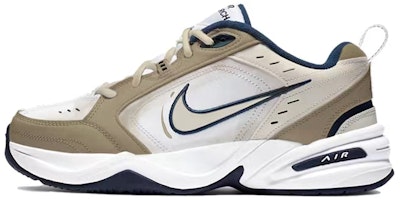 【定制球鞋】Nike Air Monarch 4 白色海军蓝 改色定制 增高 复古老爹鞋 男女同款 卡其 Buy 【定制球鞋】Nike Air Monarch 4 白色海军蓝 改色定制 增高 复古老爹鞋 男女同款 卡其