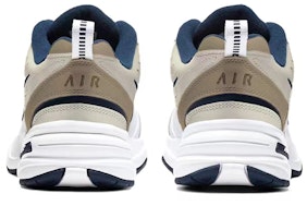 【定制球鞋】Nike Air Monarch 4 白色海军蓝 改色定制 增高 复古老爹鞋 男女同款 卡其 Shop 【定制球鞋】Nike Air Monarch 4 白色海军蓝 改色定制 增高 复古老爹鞋 男女同款 卡其