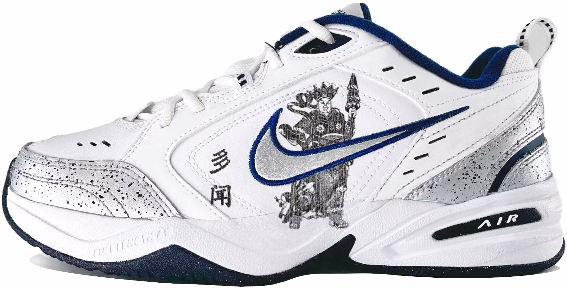 custom-shoes-nike-air-monarch-iv-white-navy-mythical-artist