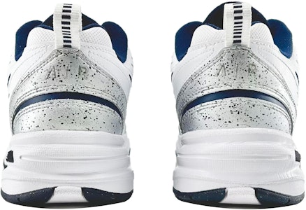 【訂製球鞋】 Nike Air Monarch 4 White Navy 球場藝術家 神話 頻聞天王 北方 天王系列 減震防滑耐磨 低筒 老爹鞋 男女同款 銀灰 Purchase 【訂製球鞋】 Nike Air Monarch 4 White Navy 球場藝術家 神話 頻聞天王 北方 天王系列 減震防滑耐磨 低筒 老爹鞋 男女同款 銀灰
