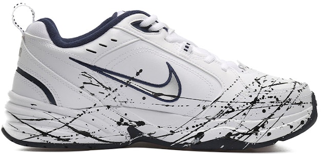 나이키 에어 모나크 IV '화이트 네이비 스플래시 잉크' (커스텀) 415445-102(Team10-泼墨黑男女黑白QD) Order 나이키 에어 모나크 IV '화이트 네이비 스플래시 잉크' (커스텀) 415445-102(Team10-泼墨黑男女黑白QD)