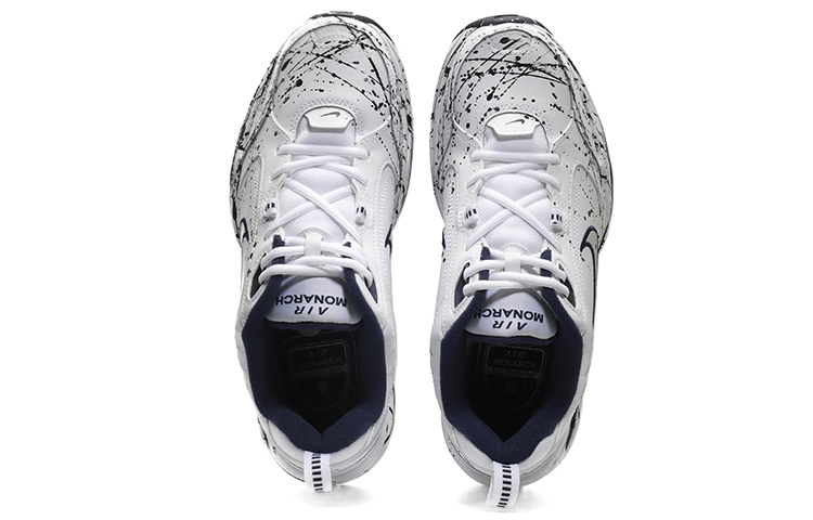 Shop Zapatillas Nike Air Monarch IV 'Blanco Azul Tinta' 415445-102(Team10-泼墨黑男女黑白QD)