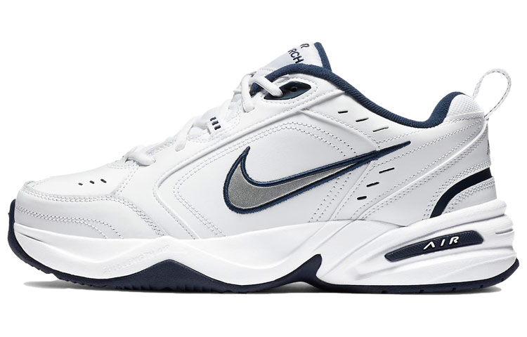 Sizing Zapatillas Nike Air Monarch IV 'Blanco Azul Tinta' 415445-102(Team10-泼墨黑男女黑白QD)