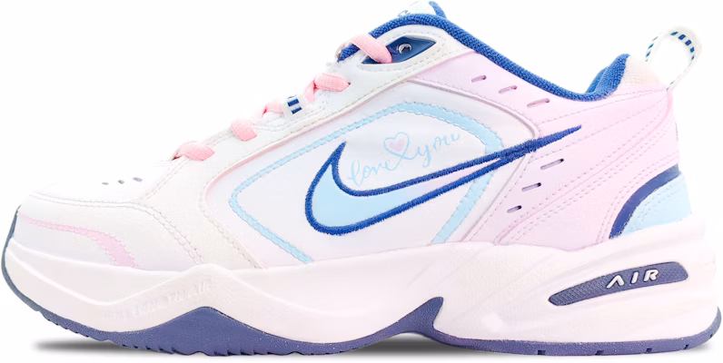 【訂製運動鞋】Nike Air Monarch 4 織物皮革 甜蜜的愛意 百搭舒適 復古經典 減震防滑耐磨增高 低筒 老爹鞋 男女同款 白粉藍 Order 【訂製運動鞋】Nike Air Monarch 4 織物皮革 甜蜜的愛意 百搭舒適 復古經典 減震防滑耐磨增高 低筒 老爹鞋 男女同款 白粉藍