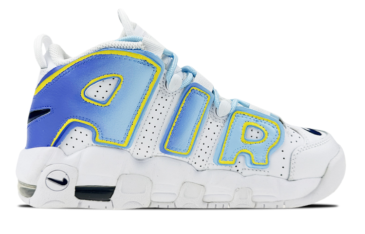 Order [Nike Sepatu Custom] Air More Uptempo 'Astronaut Putih Biru' DH9719-100(Team叁-女款皮蓬宇航员S-BOX)