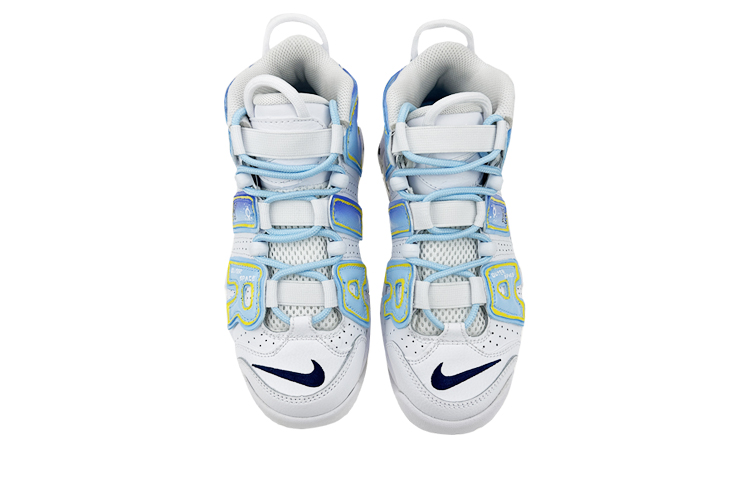 Shop [定制鞋款] 耐克 Air More Uptempo ‘宇航员白蓝’ DH9719-100(Team叁-女款皮蓬宇航员)