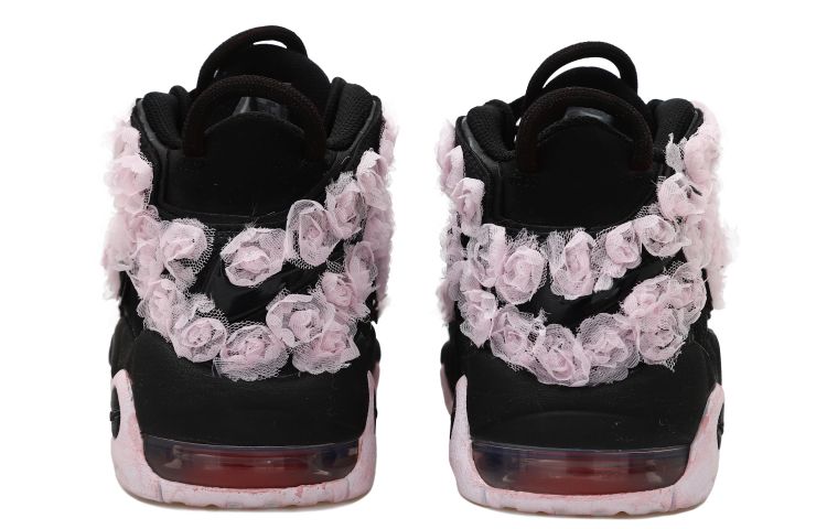 [Custom Shoes] Nike Air More Uptempo 'Black Pink Rose' 圖 4