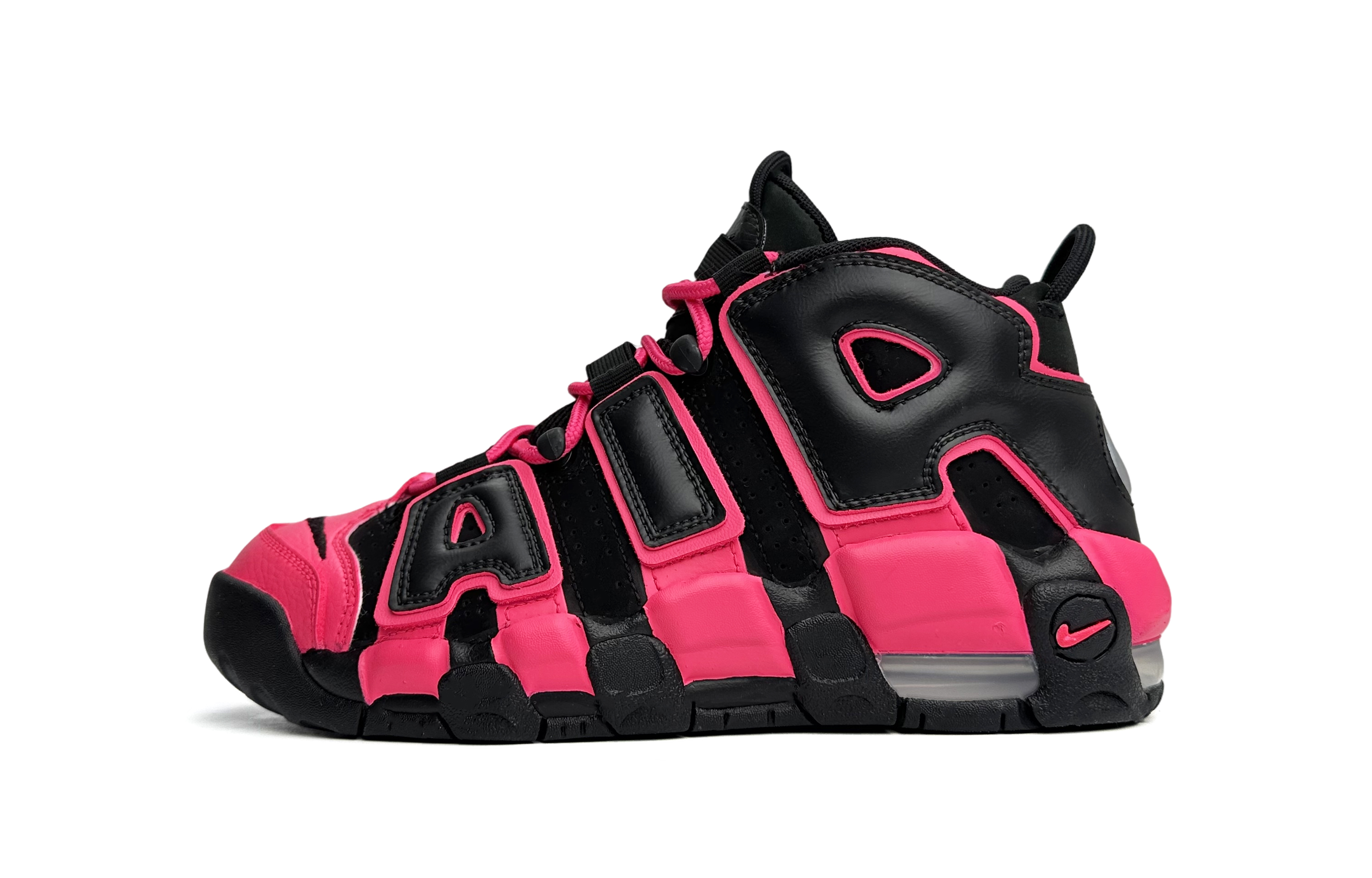 [Custom Shoes] Nike Air More Uptempo 'Black Pink Sweetheart'