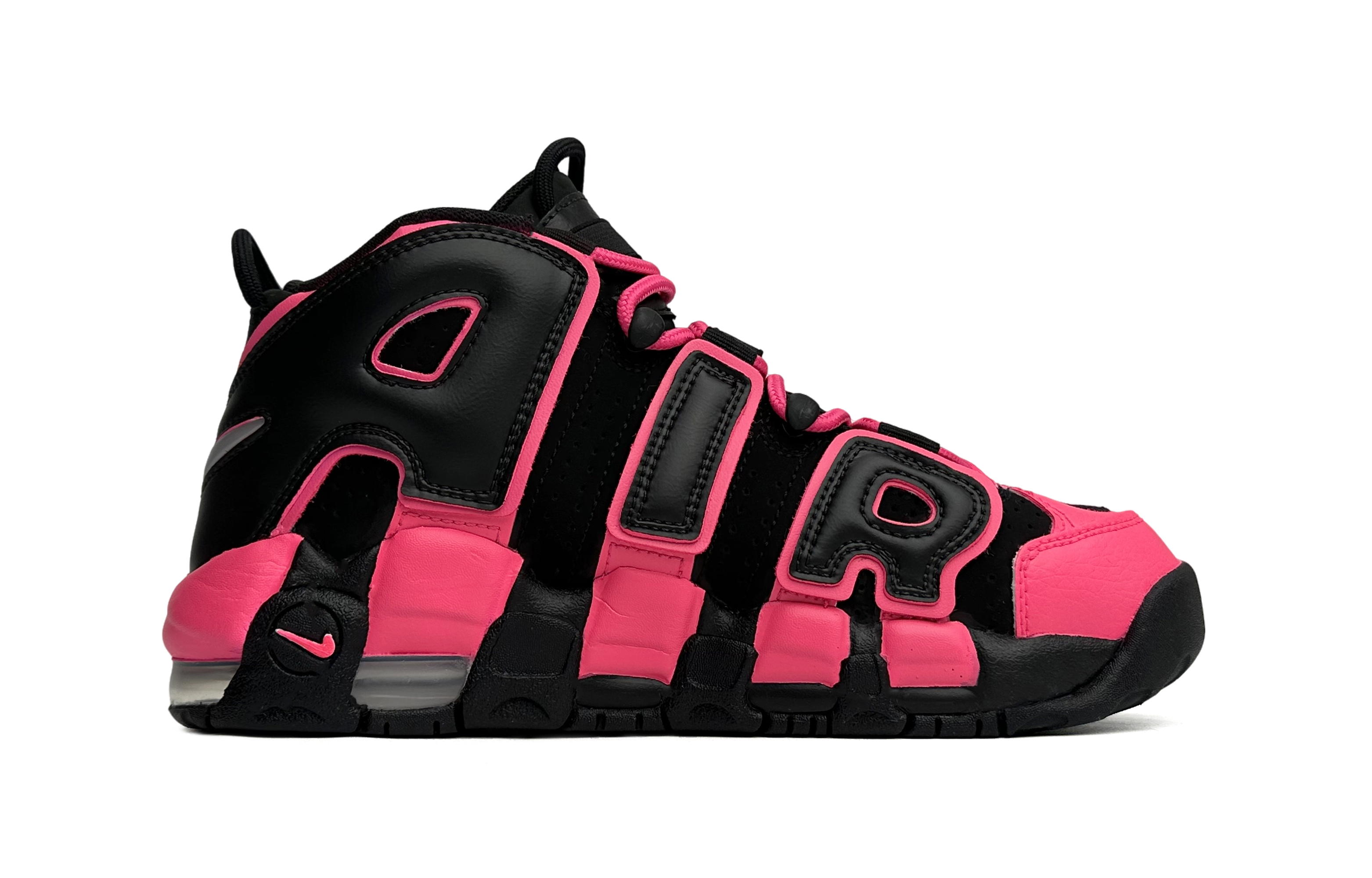 [Custom Shoes] Nike Air More Uptempo 'Black Pink Sweetheart' 圖 2
