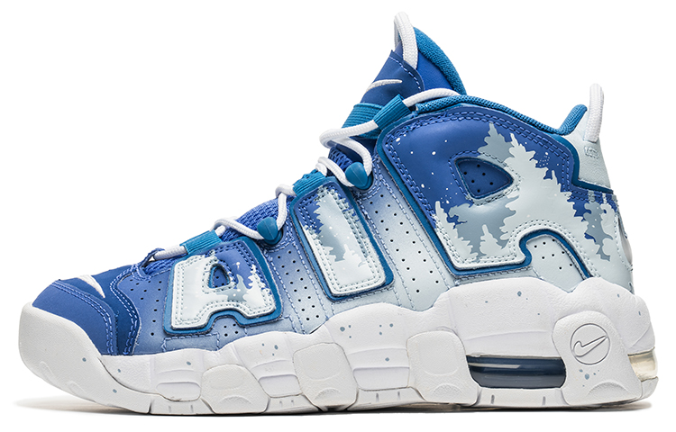 Buy [Sepatu Custom] Nike Air More Uptempo 'Pohon Natal Biru' DM1023-400(TeamB-女款圣诞树蓝色)