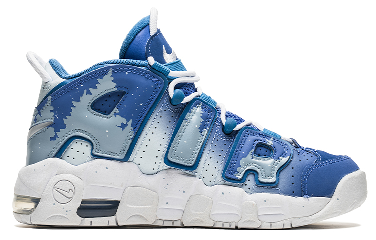 Order [Sepatu Custom] Nike Air More Uptempo 'Pohon Natal Biru' DM1023-400(TeamB-女款圣诞树蓝色)