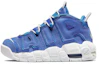 Sizing 【定制球鞋】 Nike Air More Uptempo 藍色星空 立體星球 星空漸變 高筒 復古籃球鞋 GS 藍色