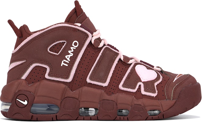 나이키 에어 모어 업템포 '브라운 핑크 하트' 커스텀 DV3466-200(TeamTen-女款棕粉立体爱心) Shop 나이키 에어 모어 업템포 '브라운 핑크 하트' 커스텀 DV3466-200(TeamTen-女款棕粉立体爱心)