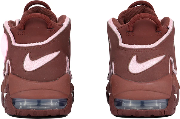 나이키 에어 모어 업템포 '브라운 핑크 하트' 커스텀 DV3466-200(TeamTen-女款棕粉立体爱心) Details for 나이키 에어 모어 업템포 '브라운 핑크 하트' 커스텀 DV3466-200(TeamTen-女款棕粉立体爱心)