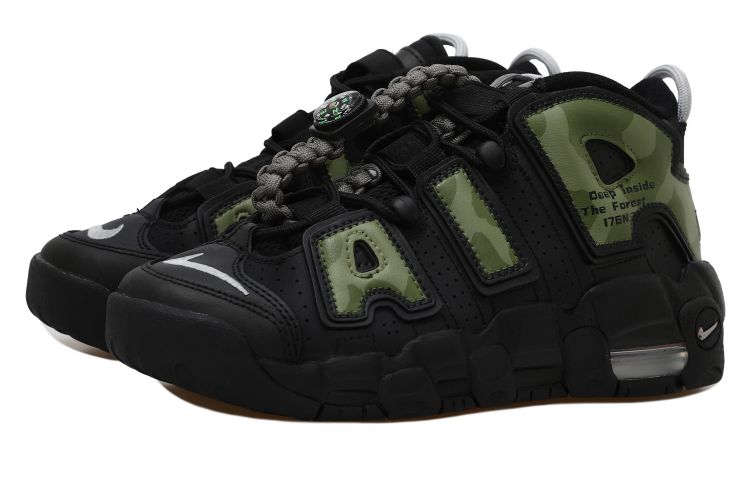 [Custom Shoes] Nike Air More Uptempo 'Camo Black Green' 圖 3