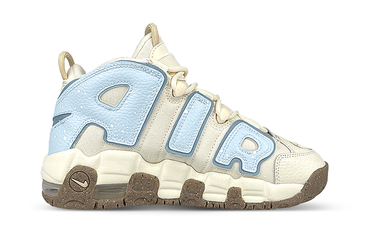 Order 【訂製球鞋】Nike Air More Uptempo 糖果馬卡龍 襪子 禮盒 中筒 復古籃球鞋 GS 藍白