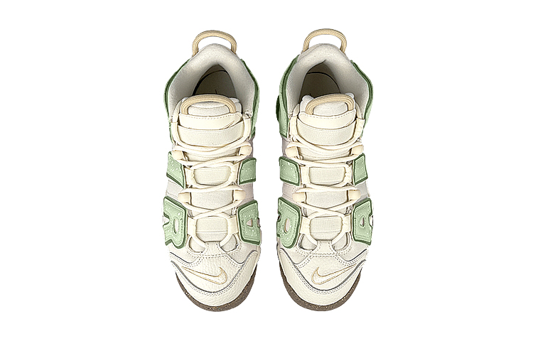 Shop [Kasut Custom] Nike Air More Uptempo 'Candy Macaron' DX1939-100(Team47-女皮蓬绿SBOX)