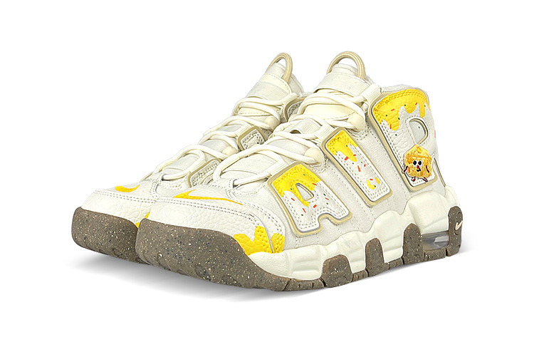 Shop [定制鞋] 耐克Air More Uptempo '芝士奶茶逃逸日记' DX1939-100-485255