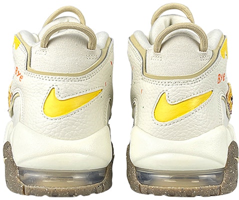 【訂製籃球鞋】Nike Air More Uptempo 禮盒 芝士起司 逃生日記 耐磨 中筒 復古籃球鞋 GS 米黃 Details for 【訂製籃球鞋】Nike Air More Uptempo 禮盒 芝士起司 逃生日記 耐磨 中筒 復古籃球鞋 GS 米黃