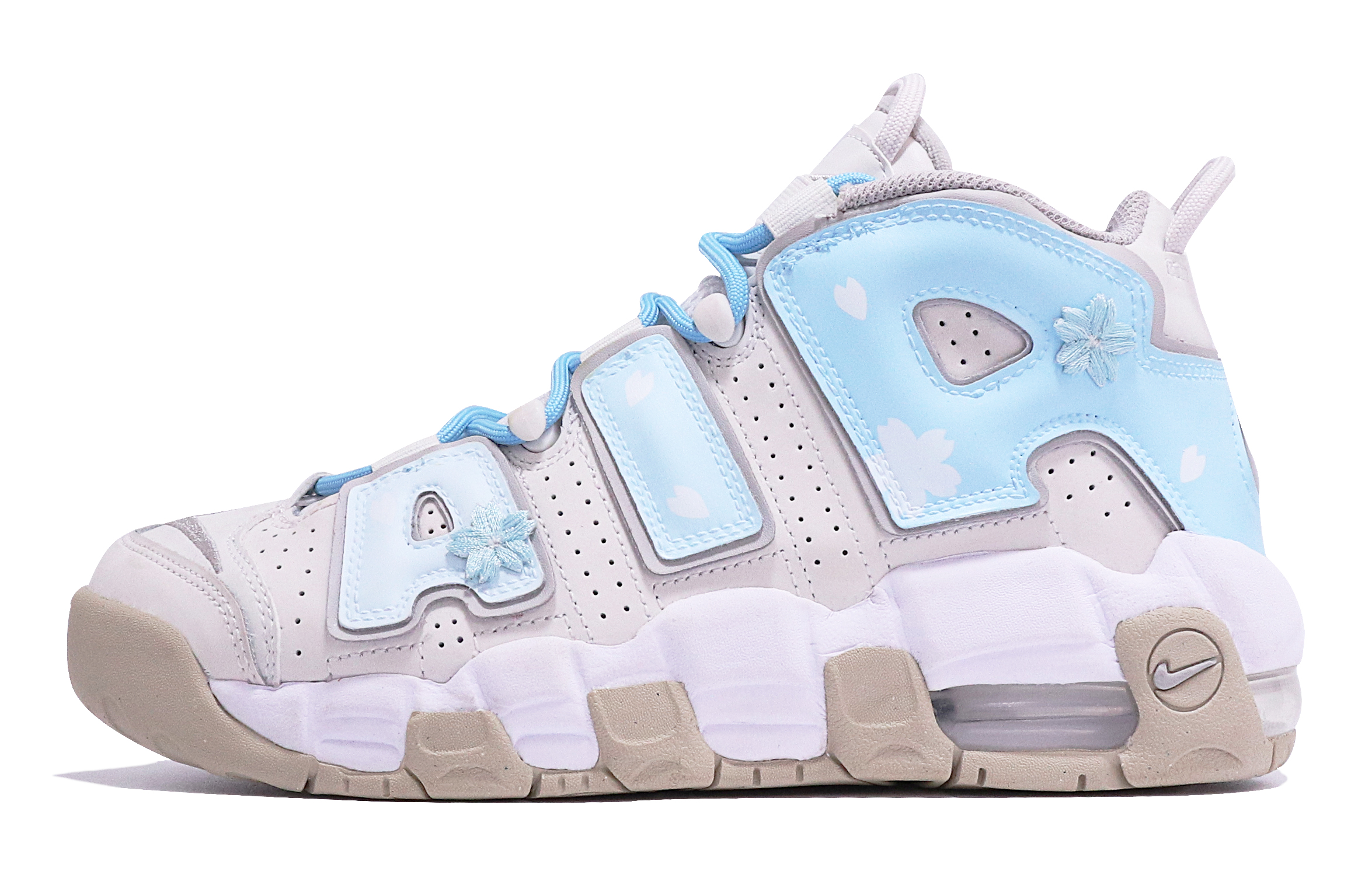 Buy [Sneaker Kustom] Nike Air More Uptempo 'Cherry Blossom Gradient' DM1023-001(TeamTen-女款樱花刺绣蓝)