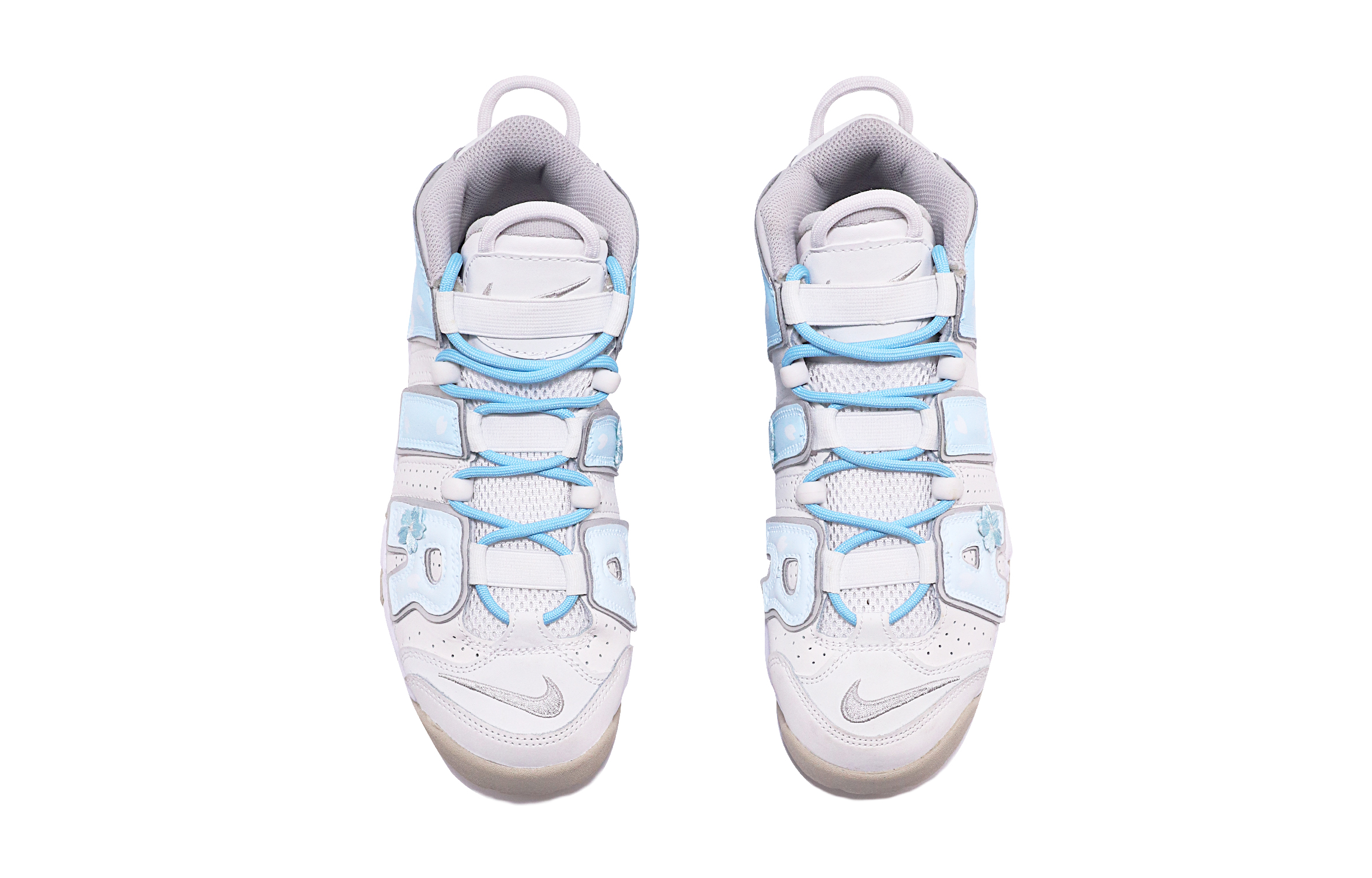 Shop [Sneaker Kustom] Nike Air More Uptempo 'Cherry Blossom Gradient' DM1023-001(TeamTen-女款樱花刺绣蓝)