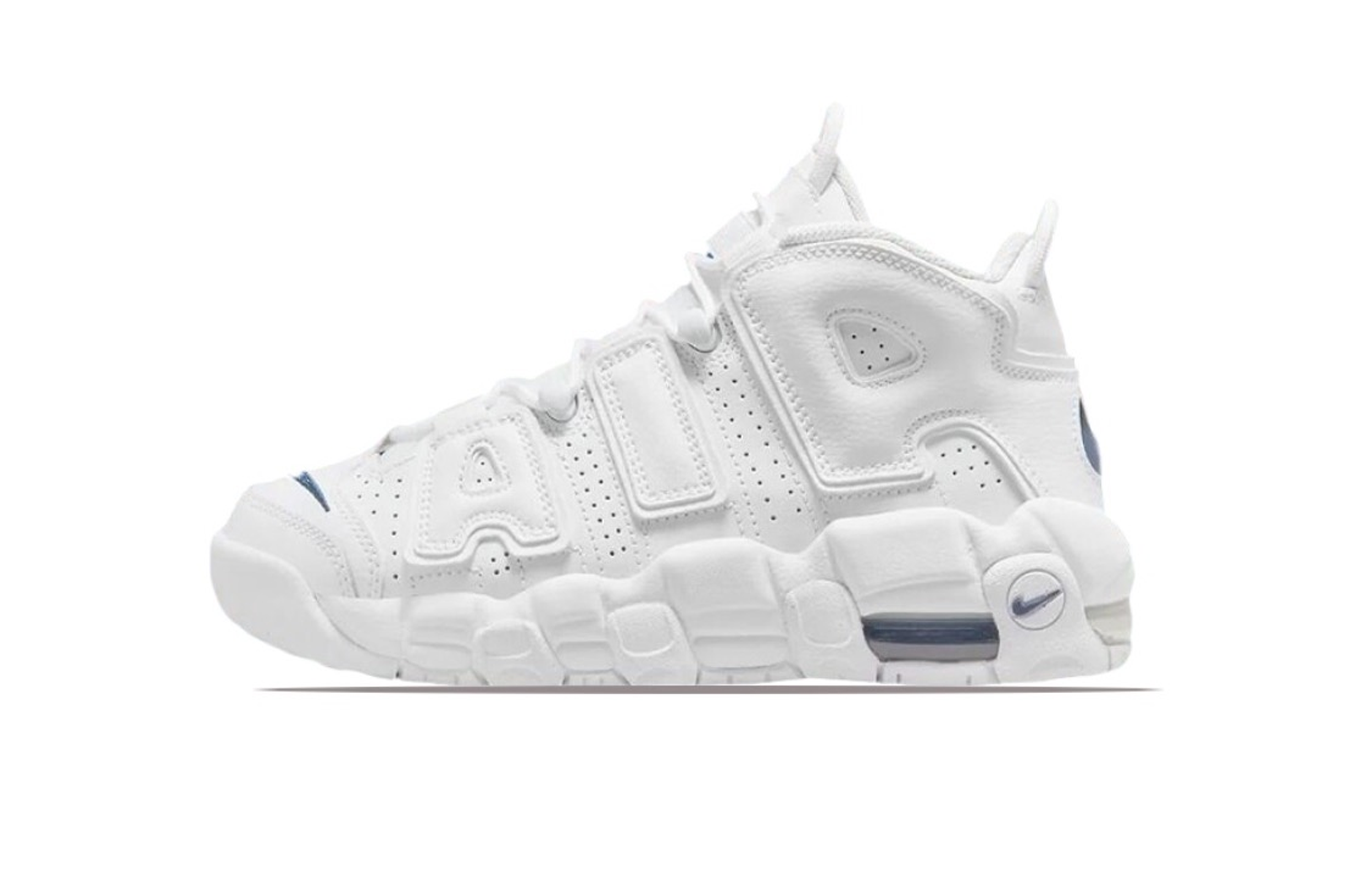 Purchase 【客製球鞋】Nike Air More Uptempo 櫻花奶凍 漸變色 甜點 藝術 塗鴉 防滑耐磨 高筒 復古籃球鞋 GS 白粉