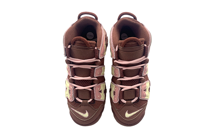 Purchase 【訂製球鞋】Nike Air More Uptempo 巧克力蛋糕 美式復古 逃生日記 中筒 復古籃球鞋 男女款 粉棕色