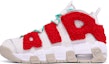 Buy 【客製化球鞋】Nike Air More Uptempo 聖誕主題 毛絨 縫製 中筒 復古籃球鞋 GS 白紅