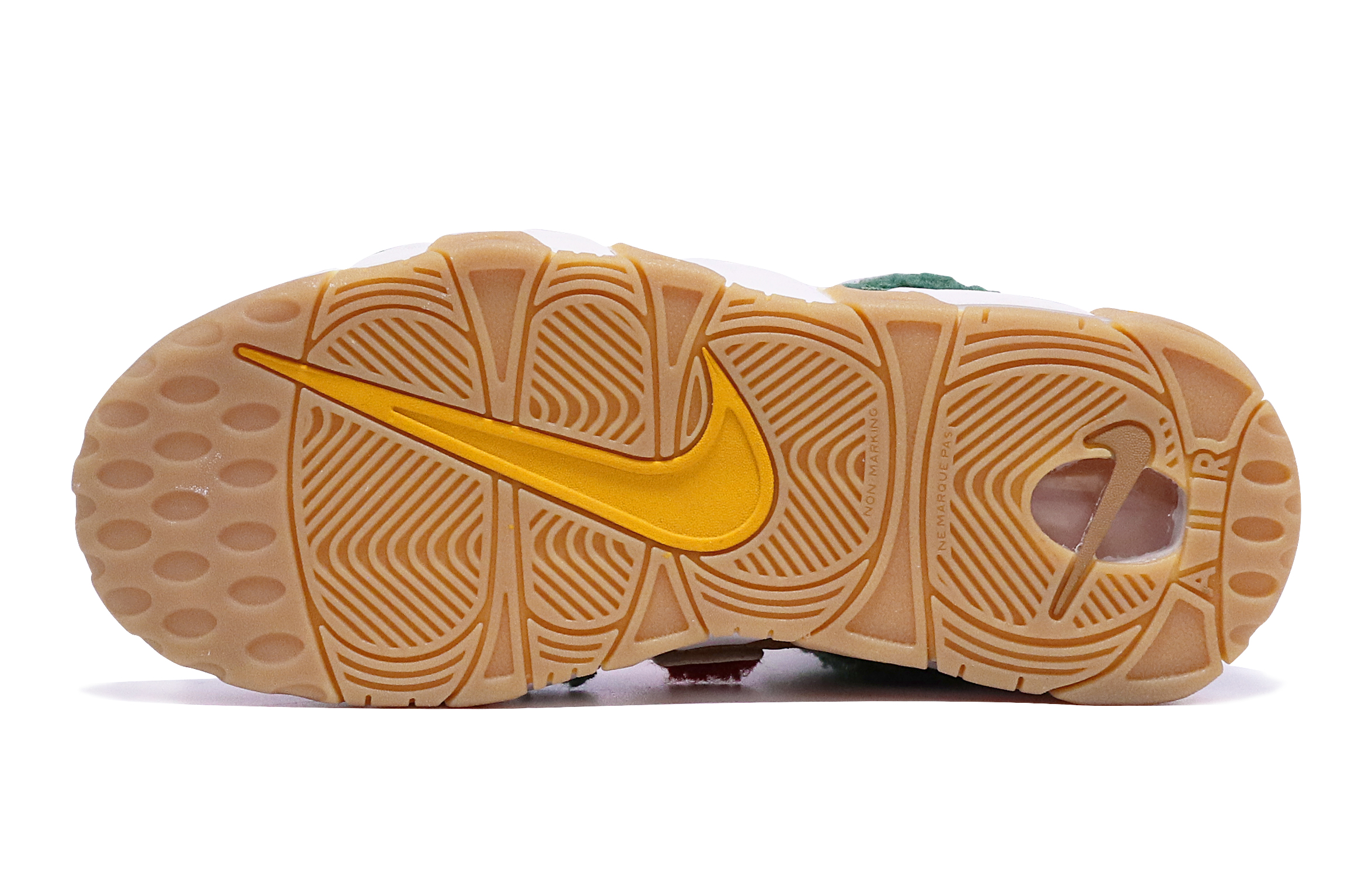 Details for [Sepatu Kustom] Nike Air More Uptempo 'Christmas Wheat' Natal Edisi Terbatas DQ4713-700(TeamTen-女款圣诞S-BOX)