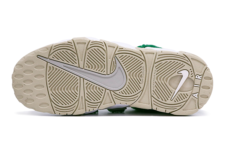 Details for 【定制球鞋】Nike Air More Uptempo 聖誕主題 毛絨 縫紉 禮物 高幫 復古籃球鞋 GS 白綠 特殊禮盒版
