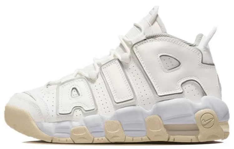 Sizing 【客製化球鞋】Nike Air More Uptempo 聖誕主題 毛絨 縫製 中筒 復古籃球鞋 GS 白紅
