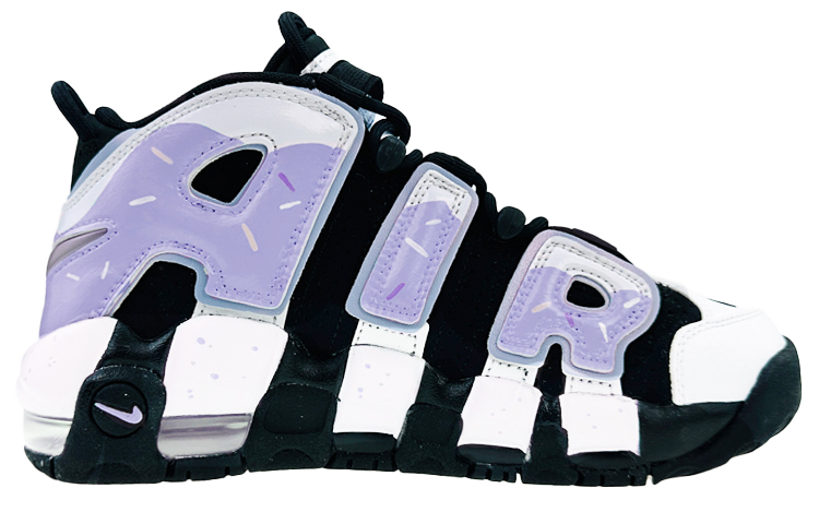 Order [Kasut Custom] Nike Air More Uptempo 'Court Sprite Donut Macaron Ungu' DQ6200-001(Team40-GS甜甜圈马卡龙紫)