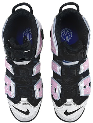 【訂製球鞋】Nike Air More Uptempo 球場精靈 甜甜圈 中幫 復古籃球鞋 GS 黑粉 Shop 【訂製球鞋】Nike Air More Uptempo 球場精靈 甜甜圈 中幫 復古籃球鞋 GS 黑粉