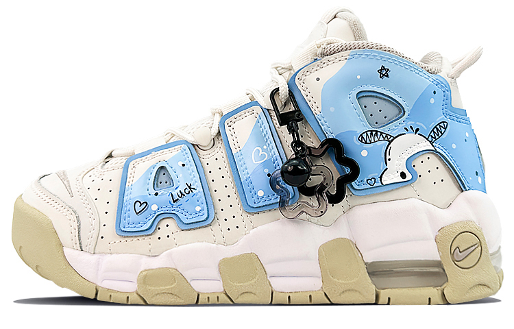 Buy 【カスタムシューズ】ナイキ エア モア アップテンポ 'コートサイド エルフ 白青' DM1023-001-444437
