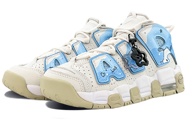 Lookbook 【カスタムシューズ】ナイキ エア モア アップテンポ 'コートサイド エルフ 白青' DM1023-001-444437