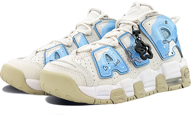 【カスタムシューズ】ナイキ エア モア アップテンポ 'コートサイド エルフ 白青' DM1023-001-444437 Lookbook 【カスタムシューズ】ナイキ エア モア アップテンポ 'コートサイド エルフ 白青' DM1023-001-444437