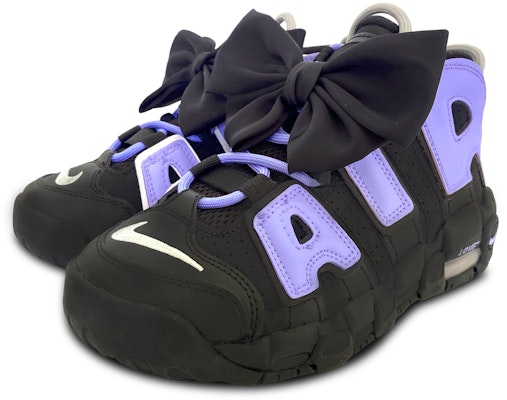 【定制球鞋】Nike Air More Uptempo 夢幻芭比 少女 清新 百搭 潮流 減震增高 高筒 GS 黑紫 Shop 【定制球鞋】Nike Air More Uptempo 夢幻芭比 少女 清新 百搭 潮流 減震增高 高筒 GS 黑紫