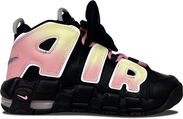 【訂製球鞋】Nike Air More Uptempo 逃跑芭比 少女甜美 舒適百搭 潮流 減震 中筒 復古籃球鞋 GS 黑粉 Lookbook 【訂製球鞋】Nike Air More Uptempo 逃跑芭比 少女甜美 舒適百搭 潮流 減震 中筒 復古籃球鞋 GS 黑粉