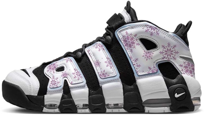 【訂製籃球鞋】 Nike Air More Uptempo 冰雪奇緣 浪漫櫻花雪 中筒 復古籃球鞋 男女同款 黑白 Order 【訂製籃球鞋】 Nike Air More Uptempo 冰雪奇緣 浪漫櫻花雪 中筒 復古籃球鞋 男女同款 黑白