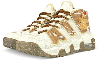 【訂製球鞋】Nike Air More Uptempo 聖誕薑餅人 逃逸日記 禮盒 中筒 復古籃球鞋 GS 米棕 Shop 【訂製球鞋】Nike Air More Uptempo 聖誕薑餅人 逃逸日記 禮盒 中筒 復古籃球鞋 GS 米棕