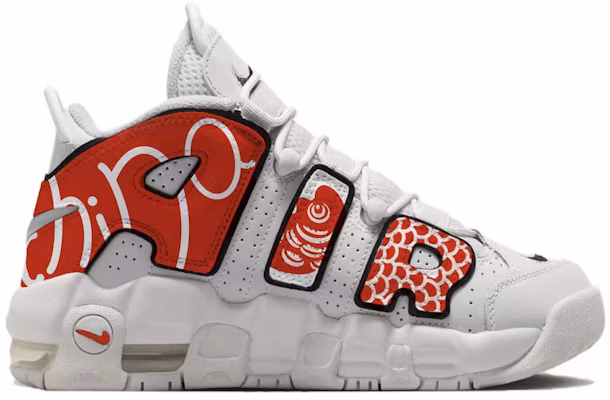 【客製球鞋】Nike Air More Uptempo 皮朋 錦鯉登岸 新年 好運 中筒 復古籃球鞋 男款 白紅 Lookbook 【客製球鞋】Nike Air More Uptempo 皮朋 錦鯉登岸 新年 好運 中筒 復古籃球鞋 男款 白紅